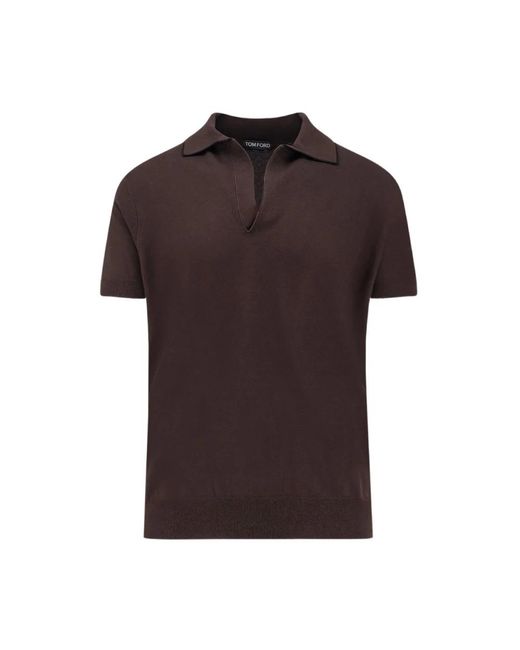 Tom Ford Brown V-Neck Knitwear for men