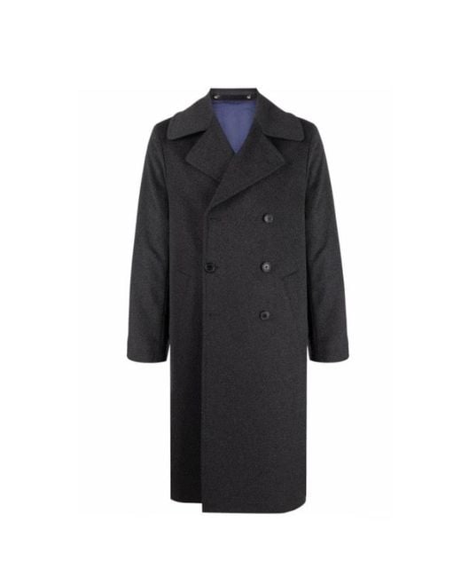 Abrigo doble pecho leche gris Paul Smith de hombre de color Black