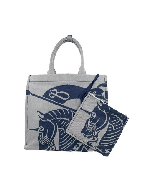 Tote Bags Burberry de color Blue