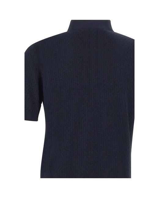 FILIPPO DE LAURENTIIS Blue Polo Shirts for men