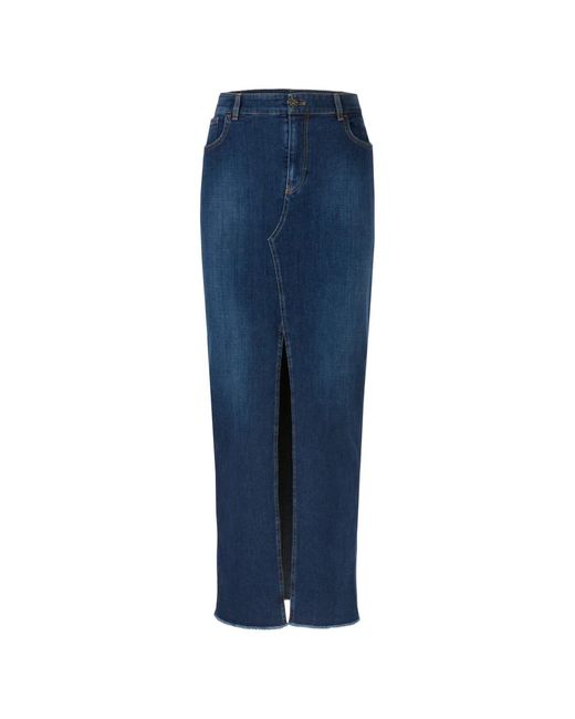 Denim Skirts di Marc Cain in Blue