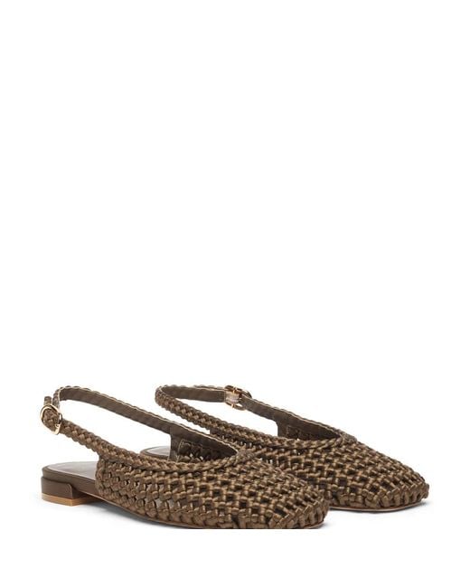Stuart Weitzman Brown Ballerina Shoes