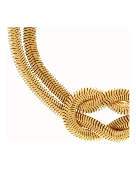 Dansk Copenhagen Metallic Wasserdichtes Knoten Herringbone Armband