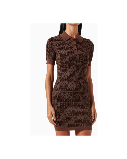 Moschino Brown Knitted Dresses
