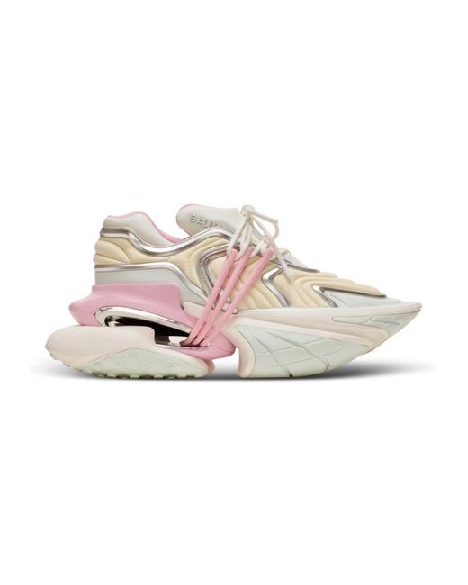 Balmain Pink Unicorn wave trainer aus neopren und kalbsleder