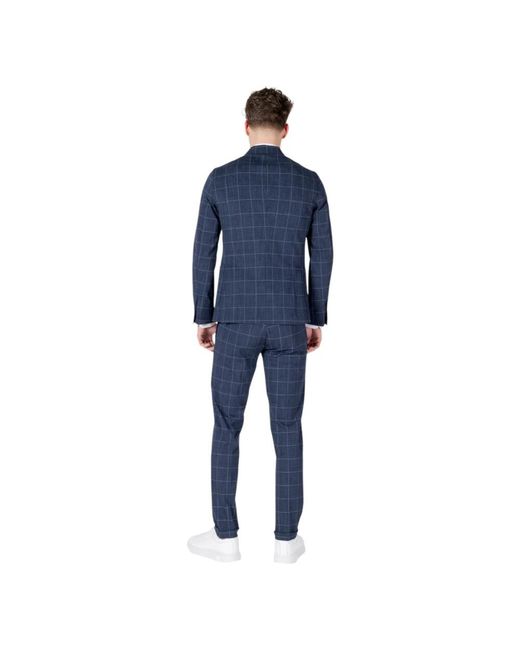 MULISH Single Breasted Suits in het Blue voor heren