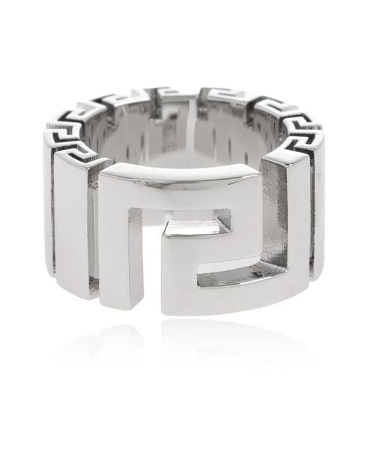 Versace Greca Ring in het Metallic
