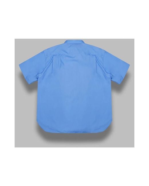 Comme des Garçons Blue Short Sleeve Shirts for men