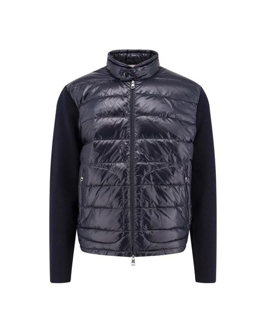 Moncler Blue Down Jackets for men