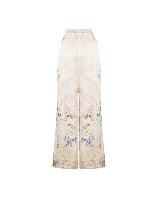 Camilla Natural Wide Trousers