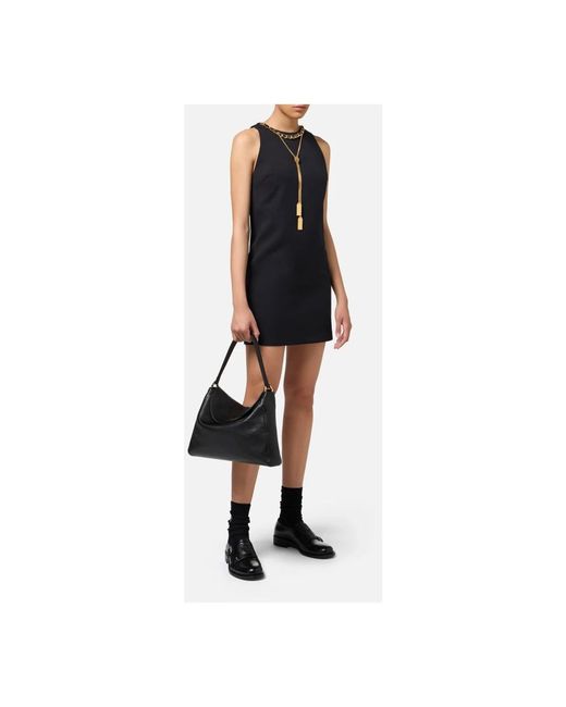 Elisabetta Franchi Black Short Dresses