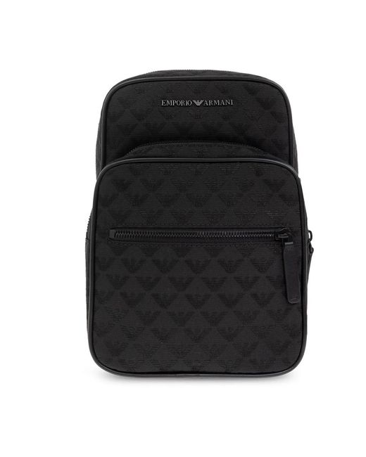 Emporio Armani Black Cross Body Bags for men