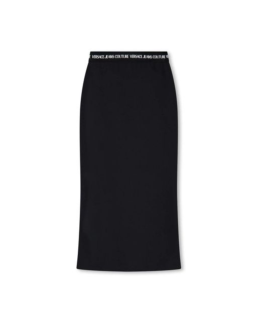 Versace Jeans Couture Black Midi Skirts
