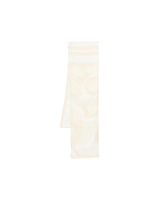 Carven White Silky Scarves