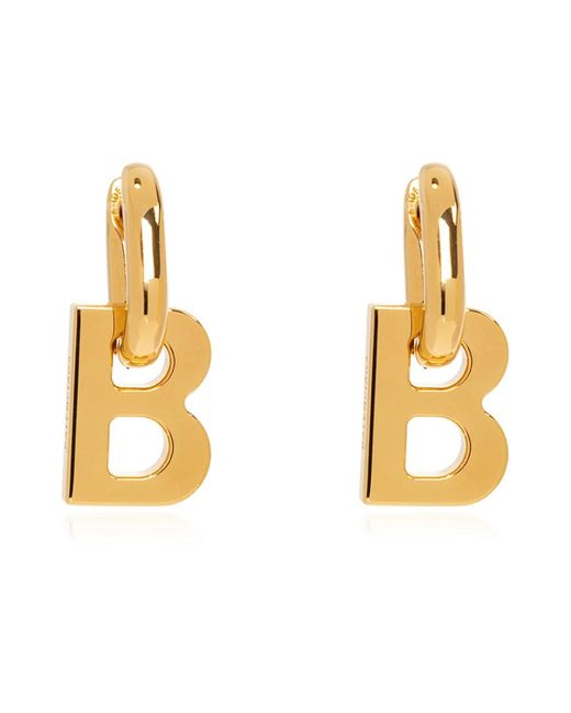 Earrings Balenciaga de hombre de color Metallic