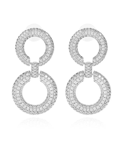 Earrings di Self-Portrait in Metallic