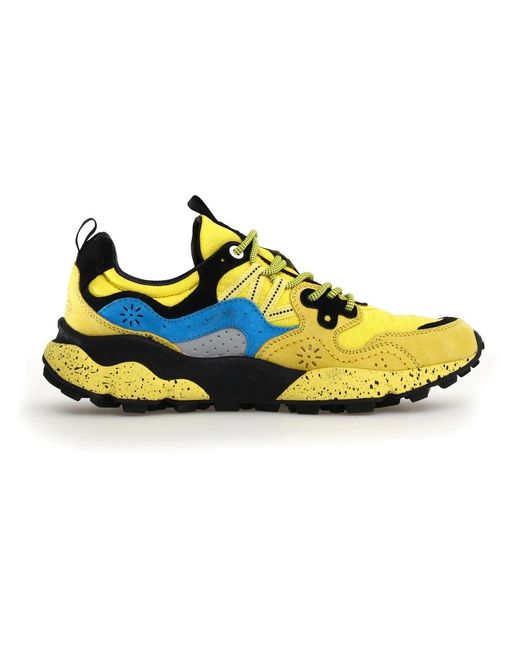 Flower Mountain Yellow Sneakers for men