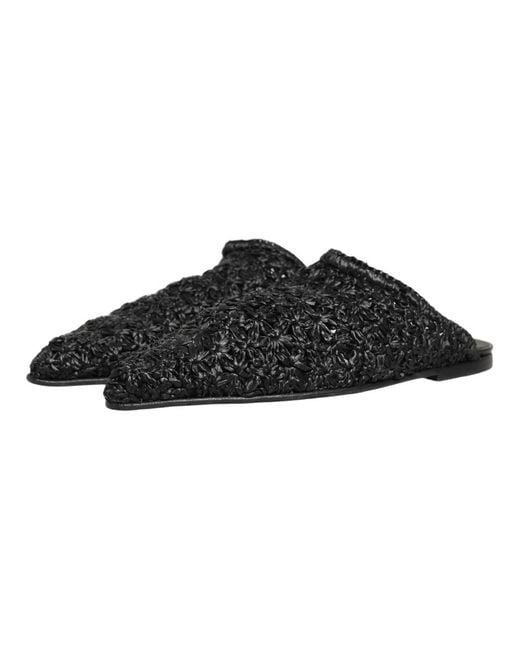 Dolce & Gabbana Black Mules for men