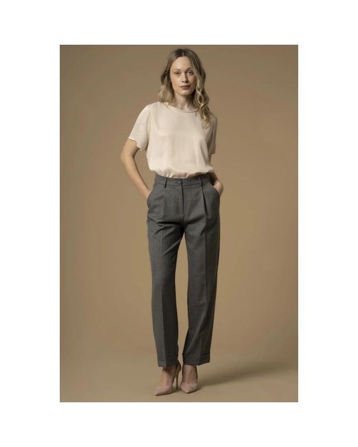Kocca Gray Straight Trousers