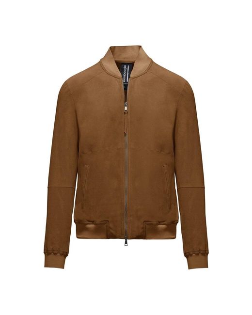 Bomboogie Brown Leather Jackets for men