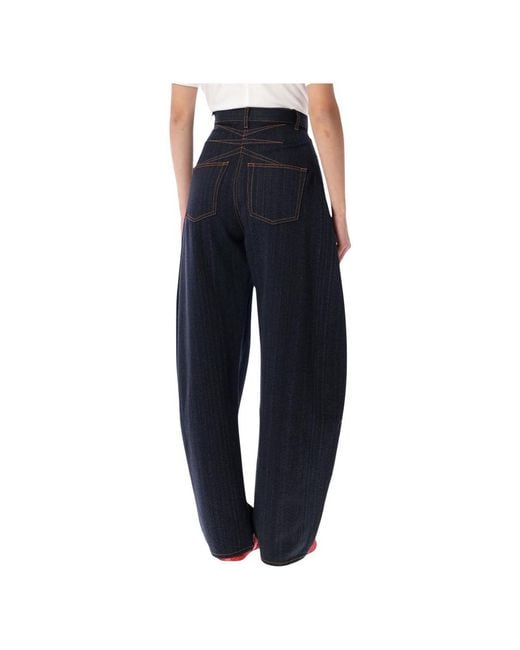 Alaïa Blue Loose Fit Jeans