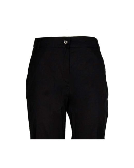 iBlues Black Slim-Fit Trousers