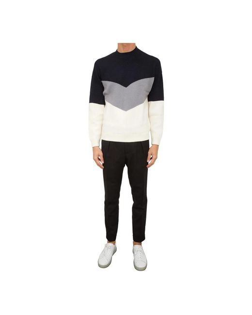 Emporio Armani Black Round-Neck Knitwear for men