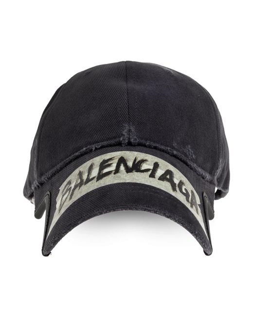 Balenciaga Baseball Cap in het Black voor heren