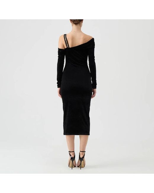 Versace Jeans Couture Black Midi Dresses