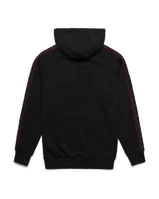 Kappa Hoodies & Sweatvesten ,Zwart ,Madison Fleece Hoodie in het Black voor heren