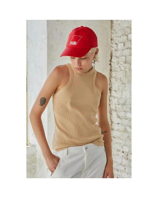 Halfboy Tops ,Katoen America Tanktop in het Natural