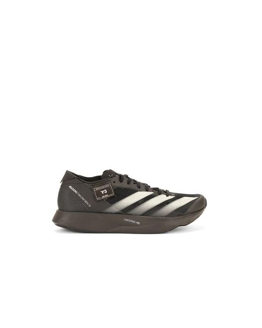 Y-3 Schwarze Flache Schuhe Gazelle-Stil in Black für Herren