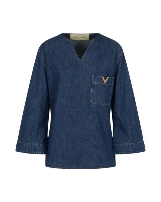 Blouses Valentino de color Blue