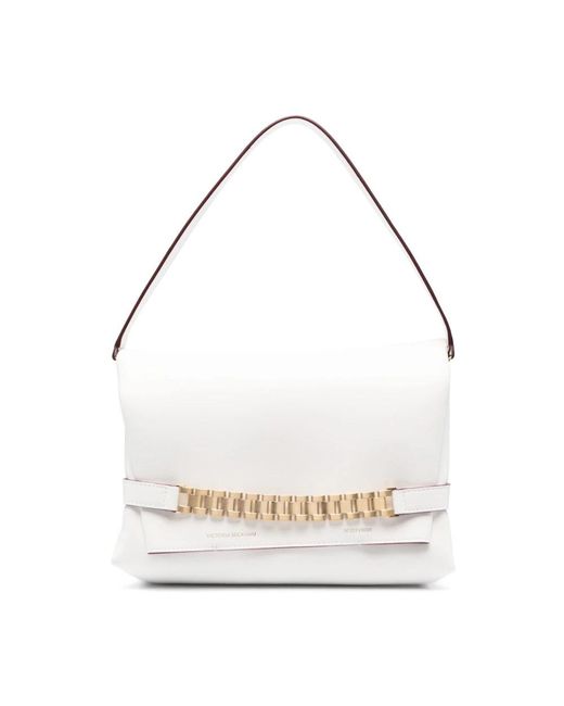 Victoria Beckham White Shoulder Bags
