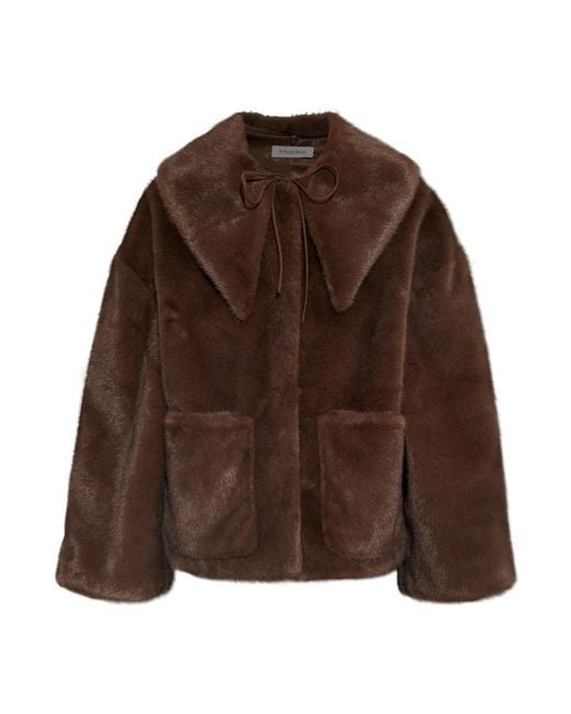 By Malene Birger Faux Fur & Shearling Jackets in het Brown