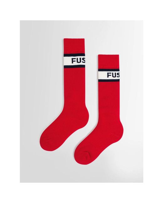 Fusalp Ondergoed ,Rood ,Wol Piste Pro Sokken in het Red