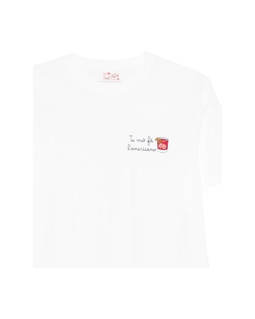 Mc2 Saint Barth White T-Shirts for men