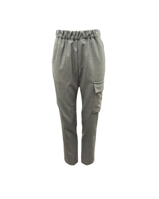 Lis Lareida Gray Slim-Fit Trousers