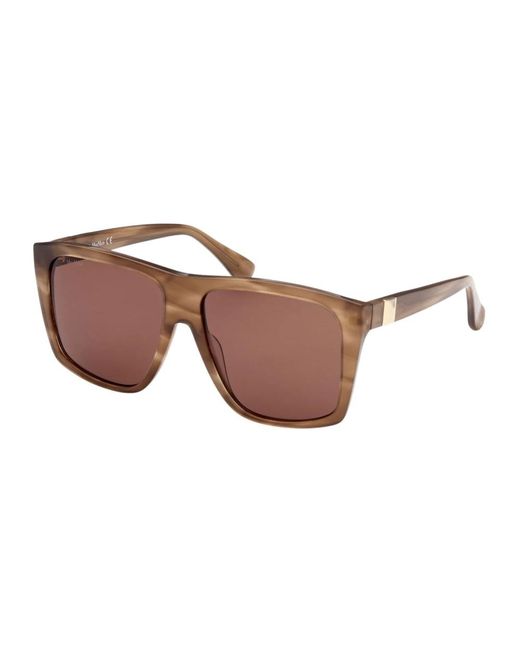 Max Mara Brown Prism sunglasses in havana /