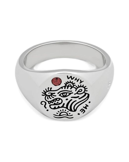 Tom Wood White Rings for men