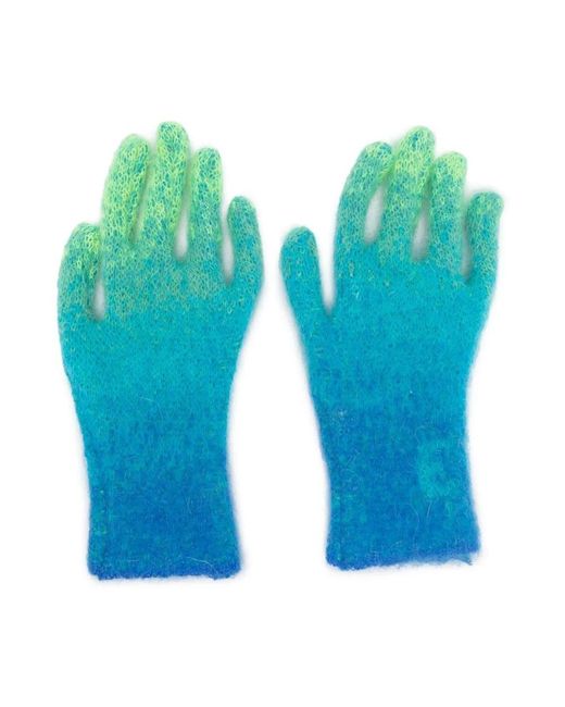 ERL Accessoires ,Blauw ,Gebreide Handschoenen Met Gradiënt in het Blue voor heren