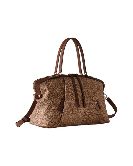 Handbags Borbonese de color Brown