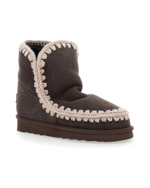 Mou Brown Braune Eskimo Winterstiefel