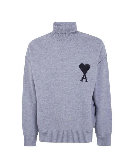 AMI Blue Turtlenecks for men