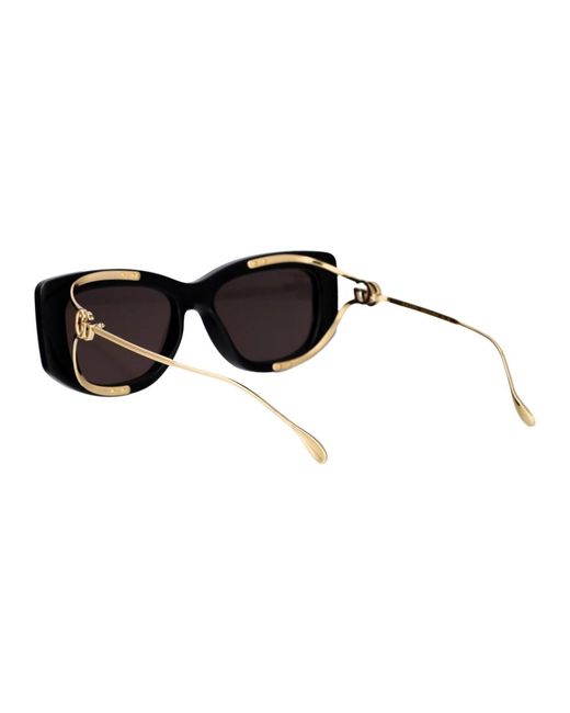 Gucci Black Schwarze sonnenbrille mit originalzubehör,weiße sonnenbrille mit originalzubehör