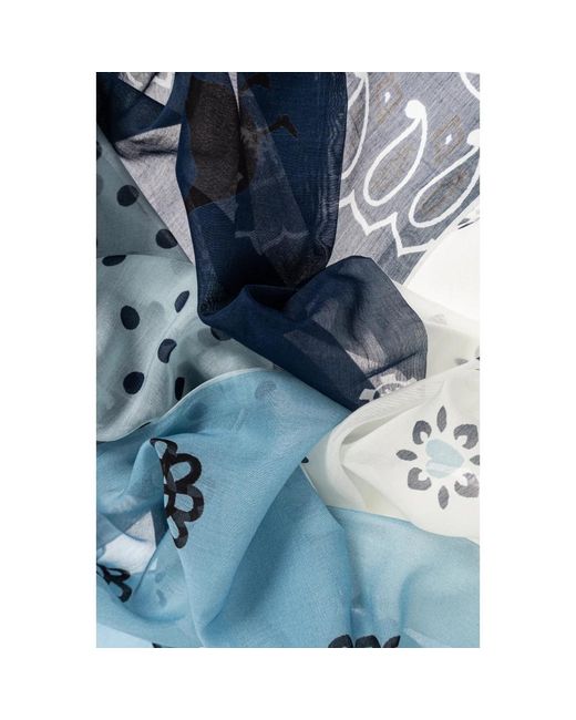 Scarves Moschino de color Blue
