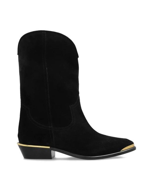 Isabel Marant Black Cowboy & Biker Boots