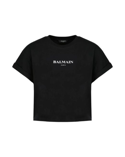 Balmain Black T-Shirts