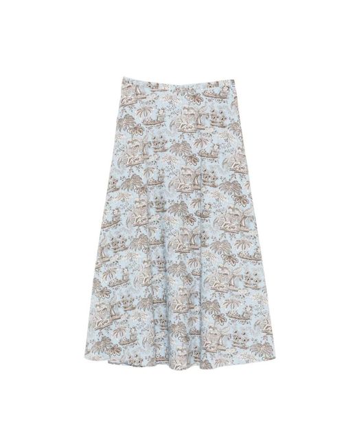 Staud Gray Midi Skirts