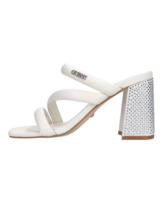 Guess Metallic Heeled Mules